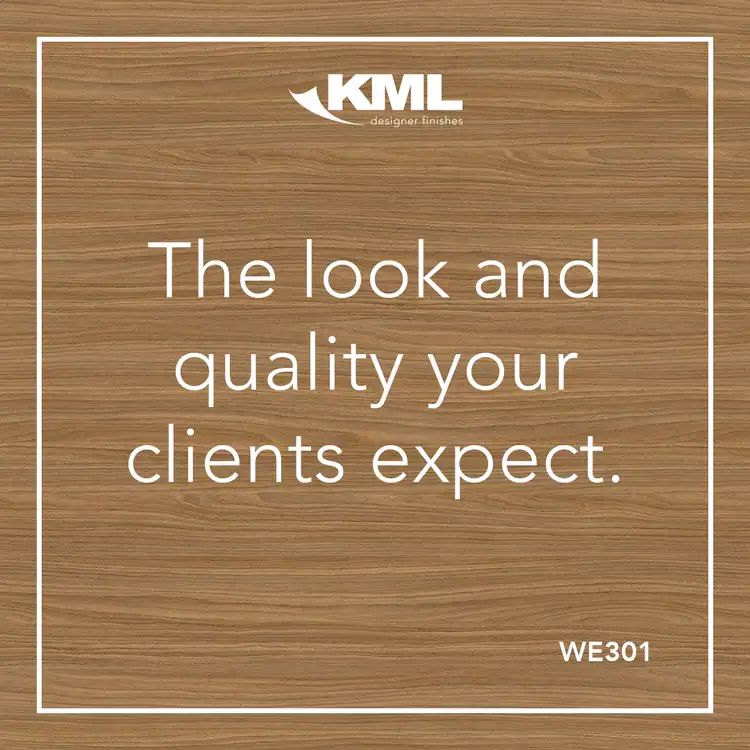 The look and quality your clients expect — KML Designer Finishes